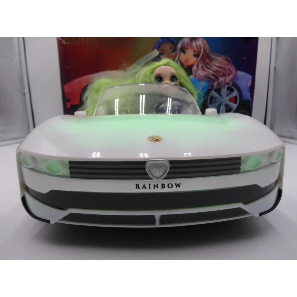 Rainbow High Color Change Doll Car Convertible Light-Up Multicolor & Jade Hunter